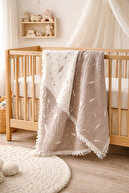 Ecru-Mink Leaf pattern