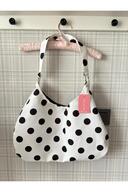 White Black Polka Dot