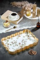 Gold-White Flowery
