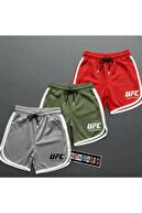 Gray-Khaki-Red