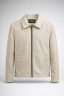 Cream leather