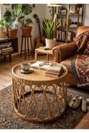 Natural Rattan 59x45x59 cm
