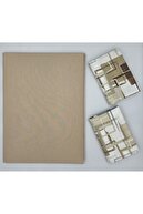 Beige-brown blue symmetry