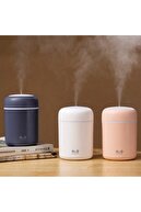 H2O Humidifier 300 ml Ulrasonik Oda Hava Ortam Nemlendirici ve Aroma Difüzörü Pembe