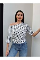 White Polka Dot