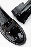 black patent leather