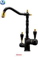 BLACK-GOLD MARBLE PATTERN