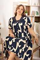 6309-Navy blue/Cream