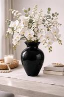 Black Laurel Vase