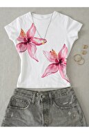whiteshirtpinkflower