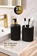 SET WITH BLACK GOLD TOOTHBRUSH