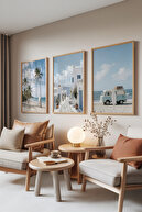 Wooden framed mirror