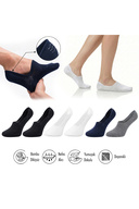 Black-White-Navy Blue-Grey Melange