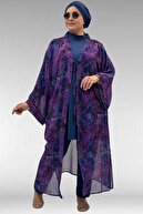 LEAF PATTERN PURPLE-BLACK