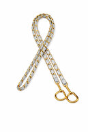 Gold Chain- Gray Leather