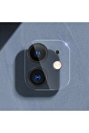 Mislina Iphone 11 Uyumlu  Kırılmaz Ekran Koruyucu Cam + Şeffaf Kılıf + Kamera Koruyucu Lens