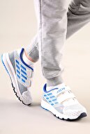 Özay ayakkabı Çocuk Beyaz-mavi Anatomik Taban Günlük Spor Ayakkabı