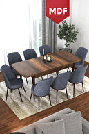 Via Baroque Table/DEXA Smoked Chairs