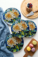 Chrysanthemum flower pattern - 20 CM
