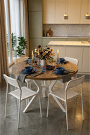 Pine White Table- White Chair