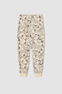 Defacto Kız Çocuk Snoopy Lisanslı Uzun Kollu Pijama Takımı