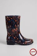 Blue Orange Floral
