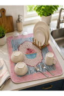 Cupcake Dish Mat