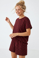 burgundy leopard