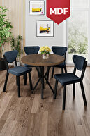 Table Baroque Wooden Pattern Chair Anthracite