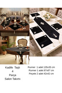 Black velvet 4-piece