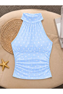 Blue polka dot