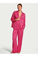 Pink White Heart Stripe
