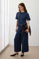 Brown Blue Stripes