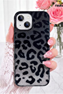 Glitter Leopard Black