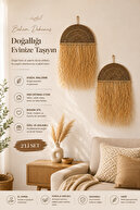 Wicker Natural Fiber 2 Pieces