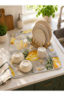 Lemon & Daisy Dish Mat