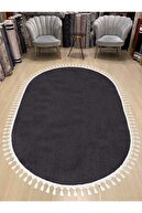 Fringed Oval Anthracite