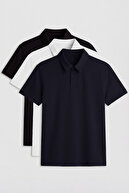Black-White-Navy Blue