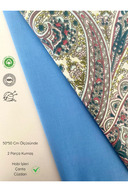Blue and blue Ethnic Pattern