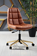 Gold foot Brown Nubuck Fabric
