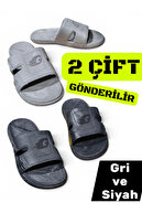 TWO PAIRS OF GRAY-BLACK