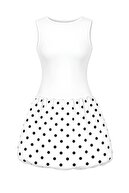 White Polka Dot
