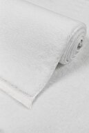 WHITE FLAT FRINGED