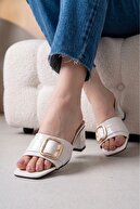 WHITE PATENT LEATHER