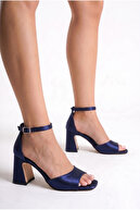 Navy Blue Satin