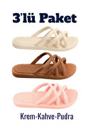 Cream-Brown-Pink
