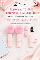 2-Pack Pink Feathered