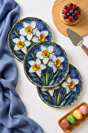 Navy blue background daffodil flower 20 CM