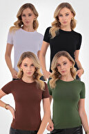 Black,White,Brown,Khaki