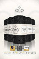 Otto Coco - Antrasit - 5'li Paket - 2mm/100gr/125m - Simli Pamuklu